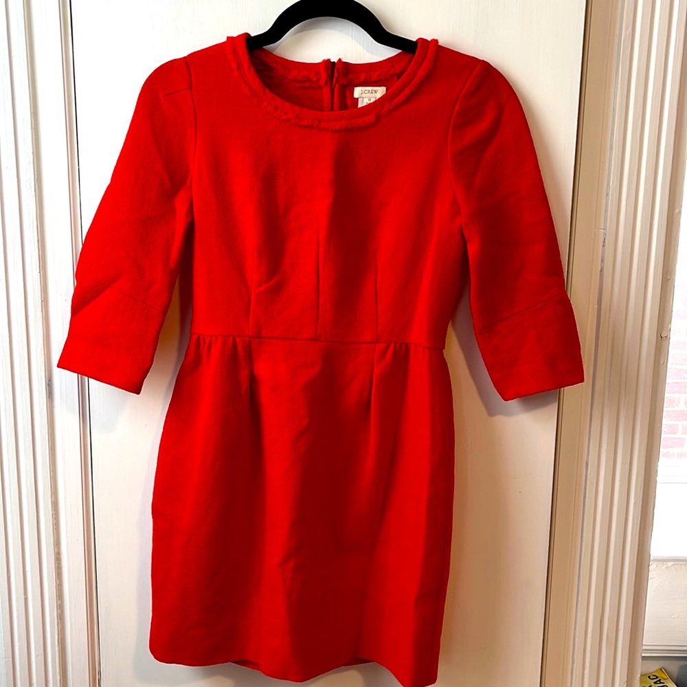 Textured wool JCrew long-sleeved dress